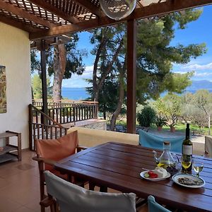 فيلا ثيولوغوسفي Stunning Evia Sea View Country House Exterior photo