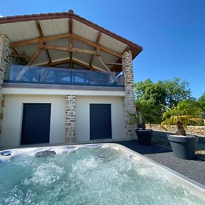 فيلا Chez Bascans Corps De Ferme Renove Avec Jacuzzi Et Piscines 2 Bassins Villeneuve-Lecussan Exterior photo