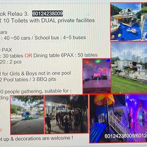 بيان ليباس 60Pax 9Br Villa Kids Swimming Pool, Ktv, Bbq N Pool Tables Near Spice Arena Penang 9800 Sqft Exterior photo