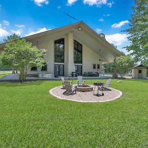 فيلا Massive Texas Ranch House By Lake And Forest Coldspring Exterior photo