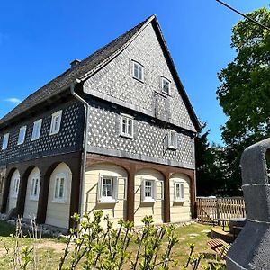 فيلا Ferienhaus Hexe Mit Whirlpool, Sauna, Garten غروسشوناو Exterior photo