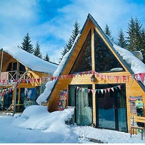 فيلا Wooden Huts In ميستيا Exterior photo