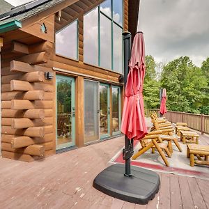 فيلا Blairstownفي Luxury Log Cabin With Ev Charger And Mtn Views! Exterior photo