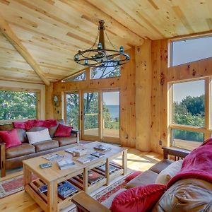 فيلا Idyllic Sturgeon Bay Cabin With Fire Pit And View Exterior photo