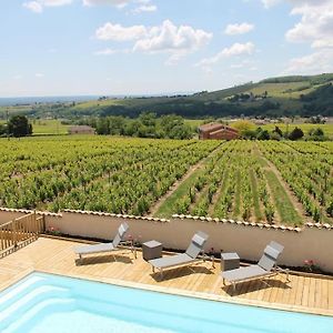 فيلا Gite Le Prieure Des Mouilles Maison De Maitre Juliénas Exterior photo