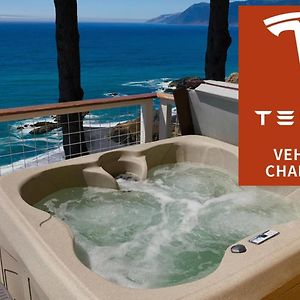 شقة Gorgeous Oceanview, By Oceanviewhottubs Oceanfront! Shelter Cove, Ca Tesla Ev Station Exterior photo