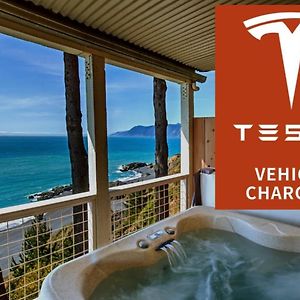 شقة Amazing Oceanview, Oceanfront! By Oceanviewhottubs Shelter Cove, Ca Tesla Ev Station Exterior photo