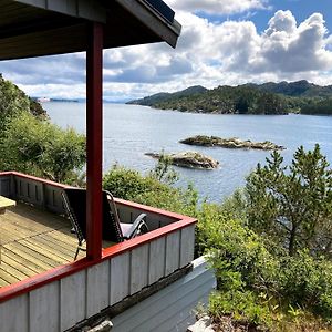 فيلا Haganesفي Bergen/Sotra:Waterfront Cabin Exterior photo