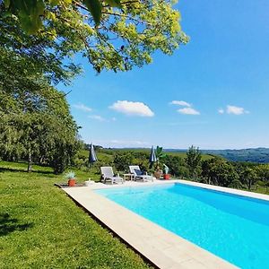 فيلا La Croix Des Landes Gite Ou Chambre D'Hote Avec Piscine A Chouvigny Exterior photo