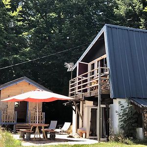 فيلا Charmant Chalet Dans Les Monts Du Forez Le Fayt Exterior photo