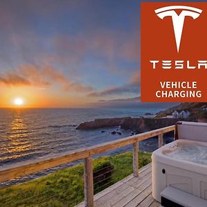 شقة Exquisite Oceanview! By Oceanviewhottubs Oceanfront! Shelter Cove, Ca Tesla Ev Station Exterior photo