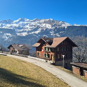 شقة Traditional Chalet In Wengen - Parterre Or Ground Exterior photo