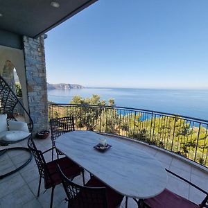 Akhladherí Villa Aegean Balcony Exterior photo
