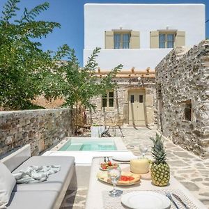 Ano Sangrion Villa Anthemion Naxos With Outdoor Jacuzzi Exterior photo