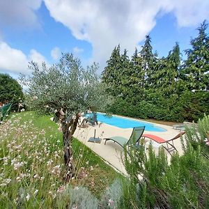 فيلا Le Gite Du Mas Avec Piscine Bourganeuf Exterior photo