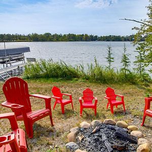 فيلا Pequot Lakes Retreat With Beach And Fire Pit! Exterior photo