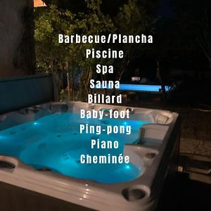 Villa Baptiste Spa Sauna Billard Piano Ping-Pong Baby-Foot Piscine Pres De Bordeaux Cérons Exterior photo