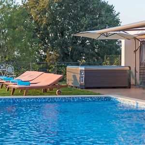 روفينجسكو سيلو Modern Villa Di Rovigno With Pool, Hot Tub And Sea View Exterior photo