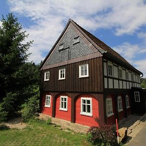 فيلا Oberlausitzer Ferienhaus Gebirgshaeusl Jonsdorf Exterior photo